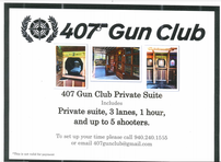 407 Gun Club Gift Certificate for Private Suite 202//148